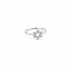 Load image into Gallery viewer, Ring mini Maghen David silver