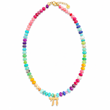 Load image into Gallery viewer, Lucky חי CHAI beads necklace multicolor long