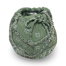 Load image into Gallery viewer, Bandana bucket bag sage green