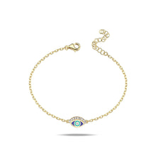 Load image into Gallery viewer, Lucky eye bracelet diam blue