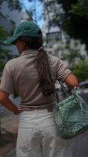 Load image into Gallery viewer, Bandana bucket bag sage green