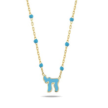 Load image into Gallery viewer, Lucky חי dots necklace color