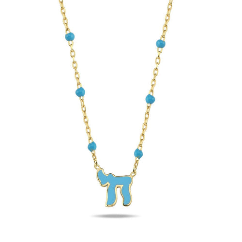 Lucky חי dots necklace color