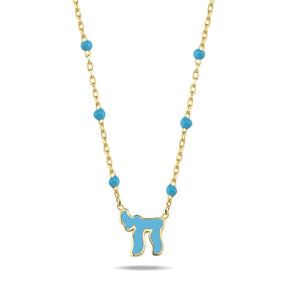 Lucky חי dots necklace color