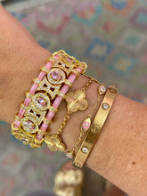 Load image into Gallery viewer, Braided bracelet luxury medium pink