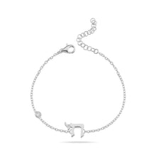 Load image into Gallery viewer, Lucky חי CHAI bracelet silver