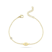 Load image into Gallery viewer, Lucky eye bracelet goldie