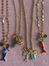 Load image into Gallery viewer, Lucky charms Necklace blue fish