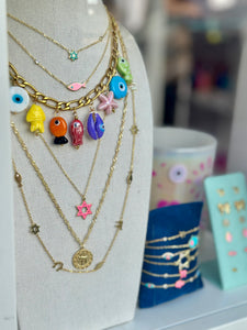 Maghen David necklace mini color