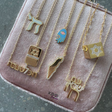 Load image into Gallery viewer, Israel map necklace