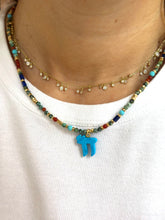 Load image into Gallery viewer, Luxury mini CHAI beads necklace turquoise