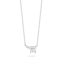 Load image into Gallery viewer, Lucky חי necklace heart silver