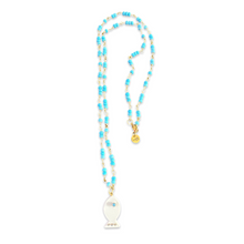 Load image into Gallery viewer, Necklace lucky fish turquoise white coral