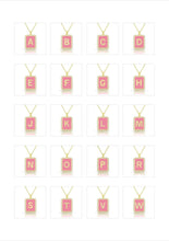 Load image into Gallery viewer, Personalized luxury TAG enamel necklace with initial