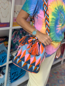 Mochilla large bag neon