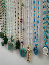 Load image into Gallery viewer, Necklace lucky hamsa blue lapis