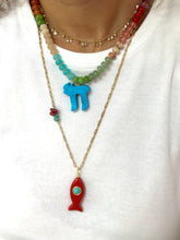 Load image into Gallery viewer, Luxury CHAI beads necklace turquoise
