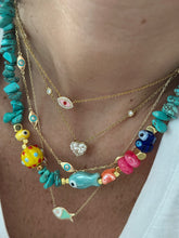 Load image into Gallery viewer, Lucky turquoise beads necklace