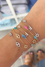 Load image into Gallery viewer, Lucky 3 charms bracelet goldie diam