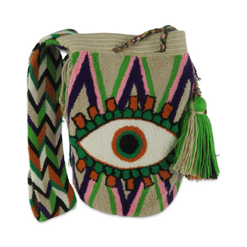 Mochilla large eye bag green