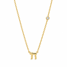 Load image into Gallery viewer, Lucky חי necklace micro plain gold