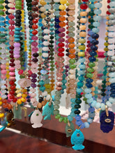 Load image into Gallery viewer, Beads necklace with lucky hamsa