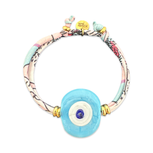 Load image into Gallery viewer, Silk bracelet with lucky eye