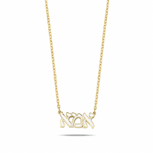 Load image into Gallery viewer, MOM אמה necklace white
