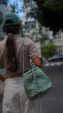 Load image into Gallery viewer, Bandana bucket bag sage green