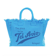 Load image into Gallery viewer, Beach Bag TEL AVIV blue