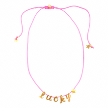 Load image into Gallery viewer, Personalized name necklace rope stars