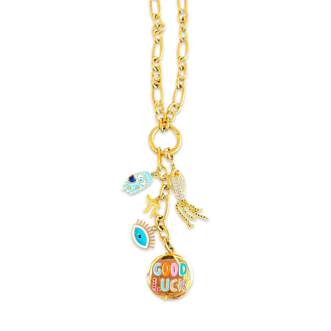 Necklace mixed lucky charms