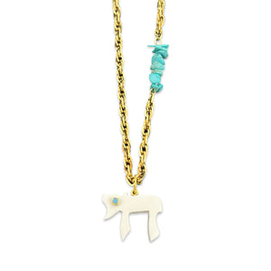Amalfi Lucky חי CHAI necklace white coral