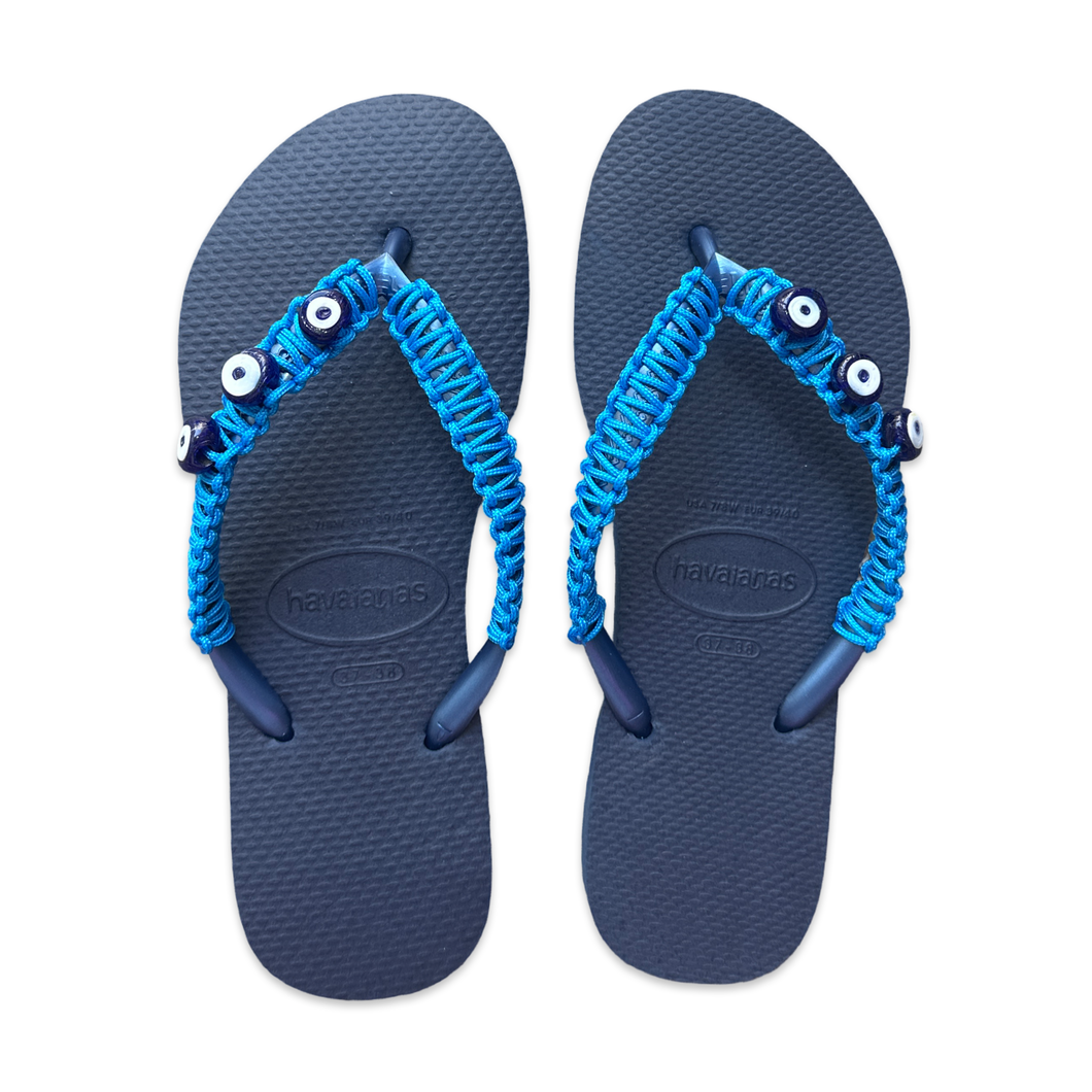 Havaianas flip flops navy blue 37-38