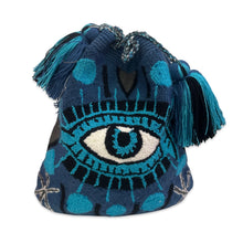 Load image into Gallery viewer, Mochilla large eye bag blue