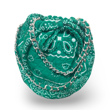 Load image into Gallery viewer, Bandana bucket bag green