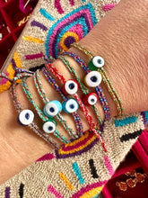 Load image into Gallery viewer, Greek eye bracelet mini green
