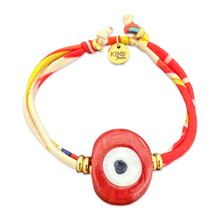 Load image into Gallery viewer, Silk bracelet with lucky eye