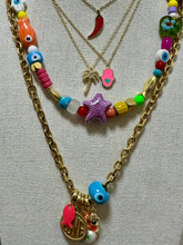 Load image into Gallery viewer, Necklace mixed lucky charms rainbow