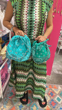 Load image into Gallery viewer, Bandana bucket bag turquoise