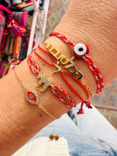 Load image into Gallery viewer, Lucky חי CHAI bracelet rope red