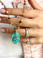 Load image into Gallery viewer, Necklace multicolor lucky hamsa
