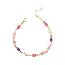 Load image into Gallery viewer, Lucky fish bracelet pink