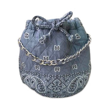 Load image into Gallery viewer, Bandana bucket bag dark grey