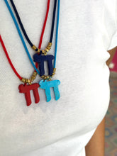 Load image into Gallery viewer, Luxury CHAI cord necklace turquoise stone