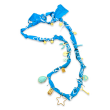 Load image into Gallery viewer, Bandana Necklace lucky charms blue