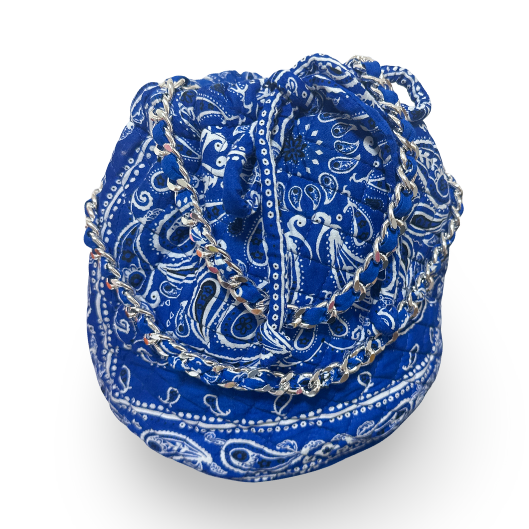 Bandana bucket bag medium blue
