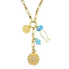 Load image into Gallery viewer, Necklace mixed lucky charms