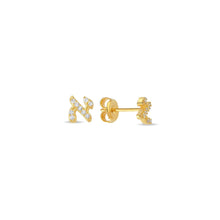 Load image into Gallery viewer, Single stud earring hebrew letter