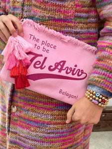 Clutch TEL AVIV baby pink